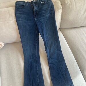 MOTHER Dark Blue Boot Cut Jeans